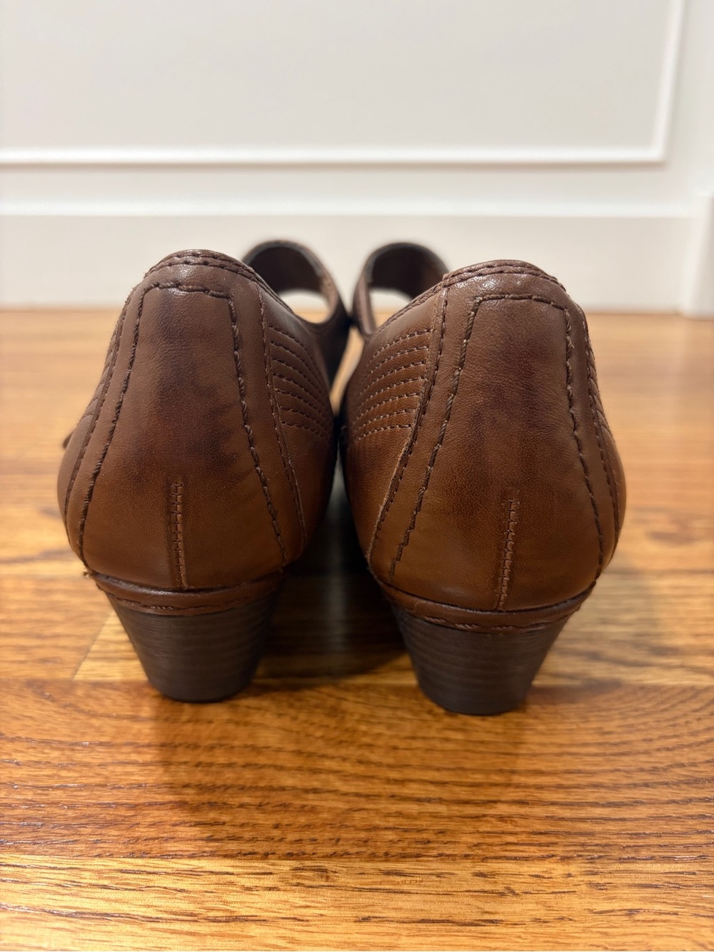 NWOB Rockport Cobb Hill Mary Janes Brown Leather (9) - Picture 3 of 7